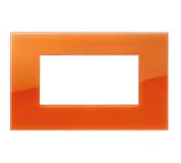 Placca Vimar Arke 4 moduli classic reflex orange 19654.63