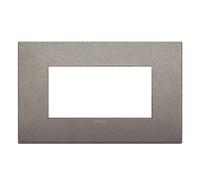 Placca Vimar Arke Classic 4 Moduli titanio matt 19654.04