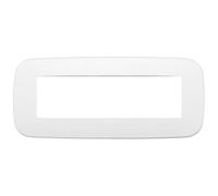 Placca Vimar Arkè Round 7 Moduli Metallo Polar Matt 19687.26