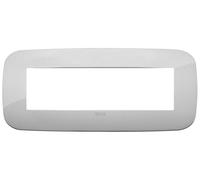 Vimar Arkè Placca Round Tecnopolimero Silver 7 Moduli 19687.89