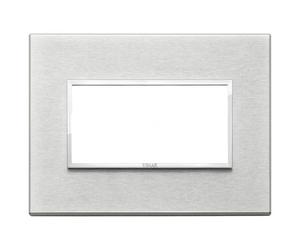 Placca Vimar Eikon Evo 4 moduli grigio next 21654.02