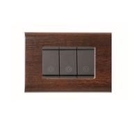PLACCA VIMAR IDEA COMPATIBILE LEGNO GRIGIO BRONZO NERO BIANCO 3 4 6