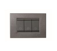 PLACCA VIMAR IDEA COMPATIBILE LEGNO GRIGIO BRONZO NERO BIANCO 3 4 6