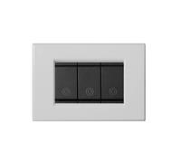 PLACCA VIMAR IDEA COMPATIBILE LEGNO GRIGIO BRONZO NERO BIANCO 3 4 6