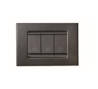 PLACCA VIMAR IDEA COMPATIBILE LEGNO GRIGIO BRONZO NERO BIANCO 3 4 6