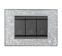 PLACCA VIMAR IDEA COMPATIBILE LEGNO GRIGIO BRONZO NERO BIANCO 3 4 6