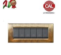 PLACCA VIMAR IDEA IN METALLO E LEGNO LA PANORAMICA CAL