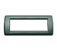 Placca Vimar Idea Rondò Tecnopolimero 6 moduli verde smeraldo 16766.13