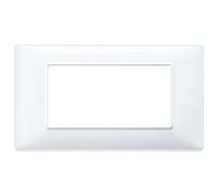 Placca Vimar Plana 4 moduli bianco Bianco