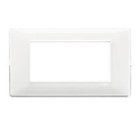 Placca Vimar Plana 4 moduli reflex neve Neve