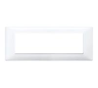 Placca Vimar Plana 7 moduli bianco Bianco