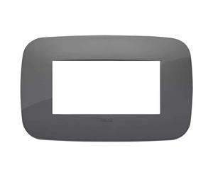 Placca Vimar Round 4M grigio Grigio