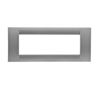PLACCA VIRNA 6 POSTI GEWISS SYSTEM GW22286 TITANIO METALLIZZATO