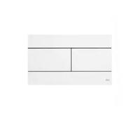 Placca WC di Comando Slim Doppio Scarico Bianca Oliver International