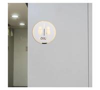 Placca WC Targa for WC for donne e uomini Pittogramma acrilico Decalcomanie for il bagno Cartello for for Negozio Luogo pubblico commerciale(Style A)