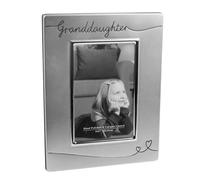 Placcato Argento Raso Finitura Foto Cornice con Cuori - Nipotina