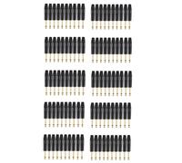 Placcatura Nel Oro 100 Pezzi Connettore Mono Professionale 2 Poli 6,35 mm 6,5 mm Presa Jack Stereo Neutrik 6,35 mm Jack Nero