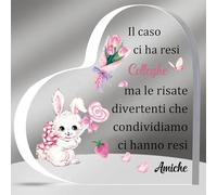 Placche Acriliche Collega Amica Targhe e Cartelli Decorativi Compleanno Apprezzare Regalo Donne Pensionamento Entrare Nuovo Lavoro Addio Ricordi Natale Amicizia Buoni Amici Il Caso Ci Ha Resi Colleghe