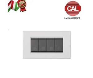 PLACCHE CAL COMPATIBILI VIMAR IDEA IN METALLO LA PANORAMICA