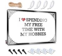 Placche collezione vintage I Love Spending My Free Time With My Hobbies For Backyard Bar - Simpatica decorazione per il bagno personalizzabile (20 x 30 cm)