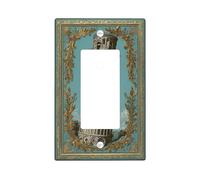 Placche di copertura per interruttori della luce della torre pendente, ottanio architettura vintage per decorazioni domestiche, piastre da parete in materiale termoplastico, dimensioni standard