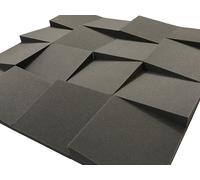 Placche fonoassorbenti in schiuma insonorizzante per acustica confezione da 16 p