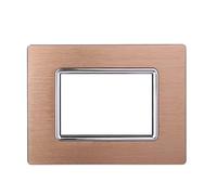 PLACCHE IN ALLUMINIO COMPATIBILI LIVING 3-4-7 MODULI COLORI ASSORTITI ETTROIT (3 MODULI, ORO)