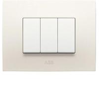 Abb Chiara placca 3 moduli vulcano 2CSK0304CH