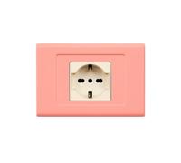 PLACCHE IN TECNOPOLIMERO, COMPATIBILE CON BTICINO MAGIC, 1 MODULO/POSTO DOPPIO, UNEL, SCHUKO, COLORE ARANCIONE PASTELLO, PLASTICA, SQUADRATE, RETTANGOLARI, DESIGN CLASSICO, PER INTERRUTTORI/PRESE