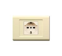 PLACCHE IN TECNOPOLIMERO, COMPATIBILE CON BTICINO MAGIC, 1 MODULO/POSTO DOPPIO, UNEL, SCHUKO, COLORE AVORIO, ALTA QUALITA', SQUADRATE, RETTANGOLARI, DESIGN CLASSICO, PER INTERRUTTORI/PRESE