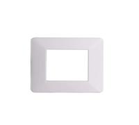 PLACCHE IN TECNOPOLIMERO COMPATIBILE CON SERIE PLANA 2-3-4-7 MODULI COLORI ASSORTITI ETTROIT (3 MODULI, BIANCO)