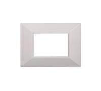 PLACCHE PIRAMIDE COLORI ASSORTITI COMPATIBILI SERIE AXOLUTE 3-4-6 MODULI ETTROIT (3 MODULI, BIANCO)