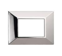 PLACCHE PIRAMIDE COLORI ASSORTITI COMPATIBILI SERIE AXOLUTE 3-4-6 MODULI ETTROIT (3 MODULI, CROMATO LUCIDO)