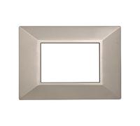 PLACCHE PIRAMIDE COLORI ASSORTITI COMPATIBILI SERIE AXOLUTE 3-4-6 MODULI ETTROIT (3 MODULI, TITANIO)
