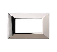 PLACCHE PIRAMIDE COLORI ASSORTITI COMPATIBILI SERIE AXOLUTE 3-4-6 MODULI ETTROIT (4 MODULI, CROMATO LUCIDO)