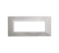 PLACCHE PIRAMIDE COLORI ASSORTITI COMPATIBILI SERIE AXOLUTE 3-4-6 MODULI ETTROIT (6 MODULI, SILVER)