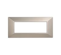 PLACCHE PIRAMIDE COLORI ASSORTITI COMPATIBILI SERIE AXOLUTE 3-4-6 MODULI ETTROIT (6 MODULI, TITANIO)