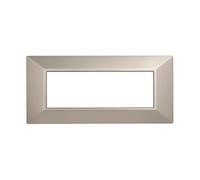 PLACCHE PIRAMIDE COLORI ASSORTITI COMPATIBILI SERIE AXOLUTE 3-4-6 MODULI ETTROIT (6 MODULI, TITANIO)