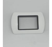 PLACCHE PLACCHETTE IN ABS BIANCO PER SERIE LIVING INTERNATIONAL COMPATIBILI CON IL SUPPORTO NERO (7 MODULI)