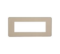 PLACCHE SLIM IN TECNOPOLIMERO, COMPATIBILE CON BTICINO AXOLUTE AIR, 6 MODULI/POSTI, COLORE SABBIA, SOTTILE, ALTA QUALITA', DESIGN ELEGANTE E MODERNO, PER INTERRUTTORI/PRESE