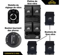 Placchetta+3 Bottoni+Commutatore Faro Ant. E Retrovisore Pinze Exeo 4F0959565