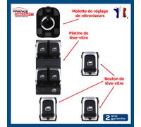 Placchetta+3 Bottoni+Rotellina Regolazione Retro Pinze A4 B8 Q5 - 4F0959565