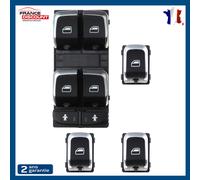 Placchetta Alzacristallo Anteriore Sinistro + 3 Bottoni Pinze per Audi A6 A7 Q3