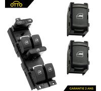 Placchetta Alzacristallo Anteriore Sinistro + Pulsante Posteriore Per Golf 4 (