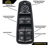 Placchetta Alzacristallo Vetro Anteriore Sinistro Con Sicurezza Bambino Uguale A