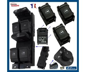 Placchetta Anteriore + 3 Pulsante Alzacristalli + Rotellina Retro Golf 4 & Bora