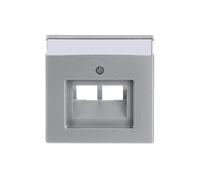 PLACCHETTA CENTRALE PER PRESA DI CONNESSIONE BUSCH-JAEGER Placca centrale a 2 porte, Unità di connessione dati UAE, modelli 0214, 0215