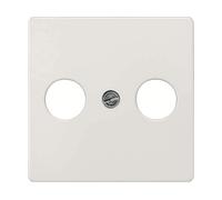 PLACCHETTA COPRI PRESA A DUE FORI SIEMENS 5TG2561 - Dimensioni 5.5 cm x 5.5 cm, Peso 12 g