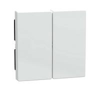 PLACCHETTA INTERRUTTORE DOPPIO MERTEN & STORCK Merten Wippe aws/gl per a leva 432525