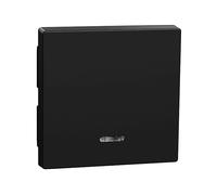 PLACCHETTA INTERUTTORE CON FINESTRA DI CONTROLLO MERTEN & STORCK Merten Wippe nero opaco con di MEG3320-0403